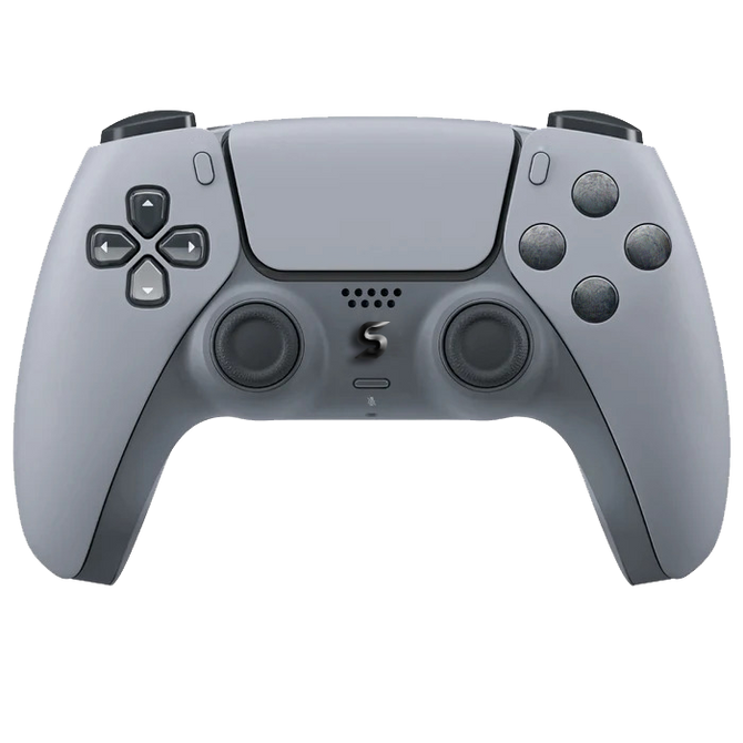Custom PS5 Controller ‚SWAG Retro Edition‘ in einem auffälligen Retro-Design mit farbigen Elementen und einzigartigem Look.
