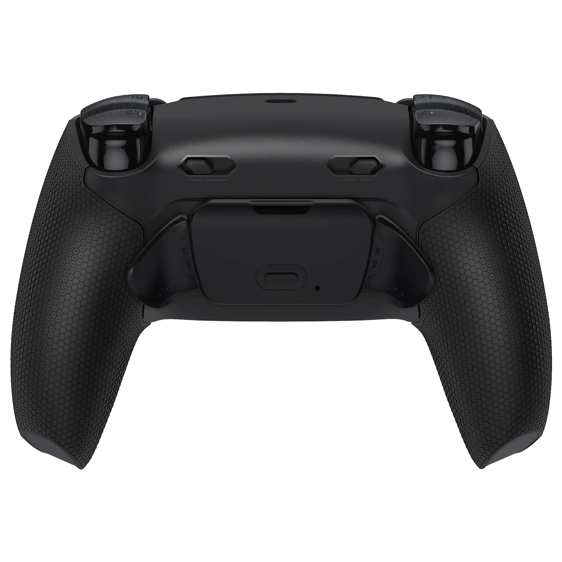 Ein PS5 Controller modifiziert mit Grip und Paddles.