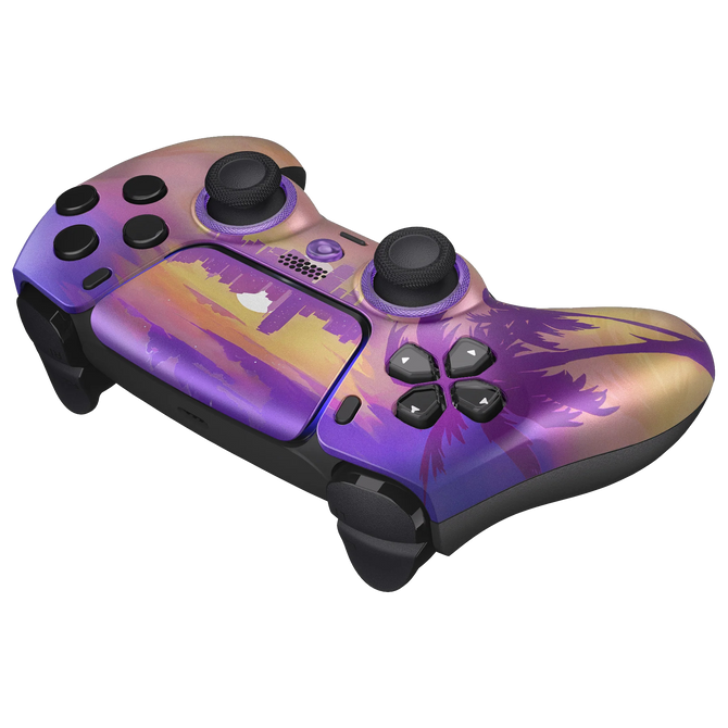 Farbenfroher PS5 Controller mit Trigger-Stop-Funktion und Pro-Gaming Features